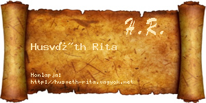 Husvéth Rita névjegykártya