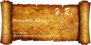 Husvéth Rita névjegykártya